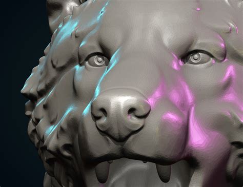 ArtStation - Wolf sculpture | Resources