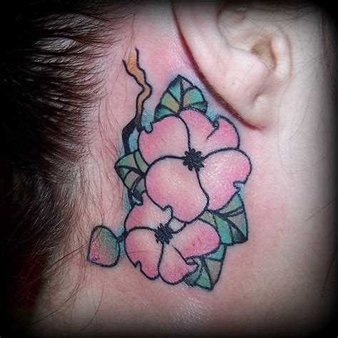 25 Dogwood Flower Tattoo Designes For Girls