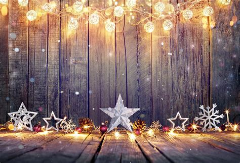 Christmas Lights Wood Wall Backdrop for Photo Studio LV-921 | Christmas ...