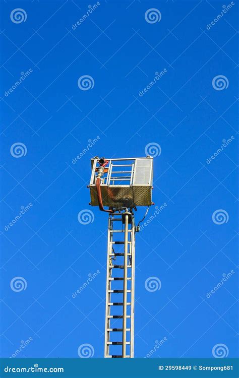 Ladder of a fire engine stock image. Image of aluminum - 29598449