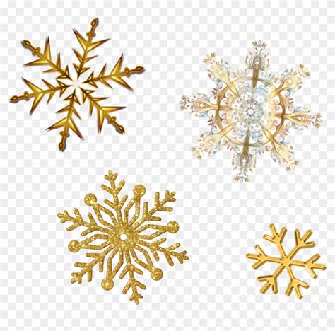 Snowflakes Glitter Sparkly Gold Christmas Merrychristma - Gold Snowflake Transparent Background ...