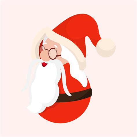 Cute Santa Claus Wearing Eyeglasses. 23326201 Vector Art at Vecteezy