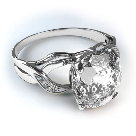 Wedding Silver Diamond Ring Stock Photo - Image of band, happiness ...