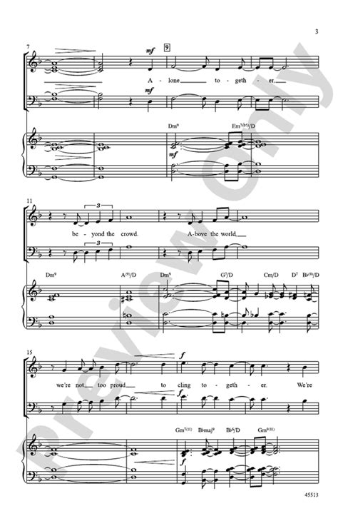 Alone Together: SATB Choral Octavo: Arthur Schwartz - Digital Sheet ...