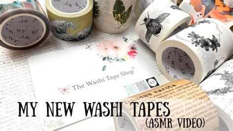 Gorgeous Washi's from The Washi Tape Shop | ASMR video | 🦋 Shanouki Art 🦋🧿 - YouTube