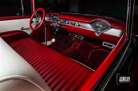 Interior of a 1955 built by Boyd | Hot rods, 55 chevy, Interior