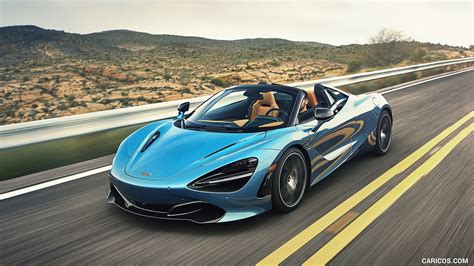 2019 McLaren 720S Spider (Color: Belize Blue) - Front Three-Quarter ...