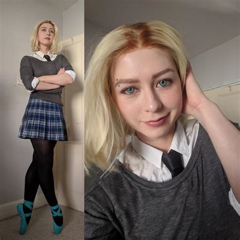 [self] My first makeup test of casual Gwen Stacy from Into the Spider-Verse : r/cosplay