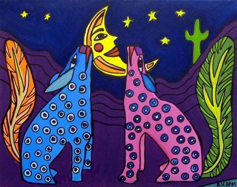 Mexican Folk Art Paintings Animals