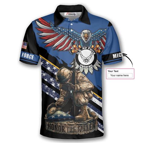 Honor the Fallen Custom US Air Force Veteran Shirts for Men - Primesty