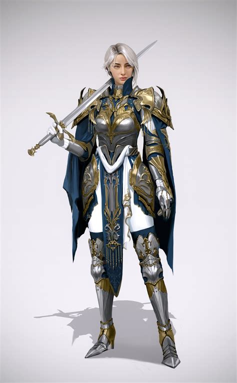 ArtStation - female knight concept art