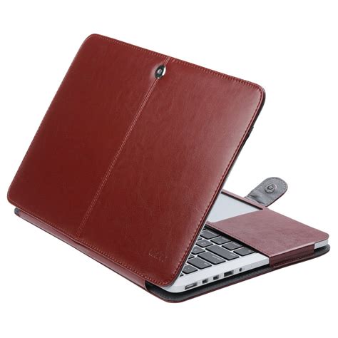 ULAK MacBook Pro 13 Retina Case, Premium PU Leather Sleeve Folio Cover ...