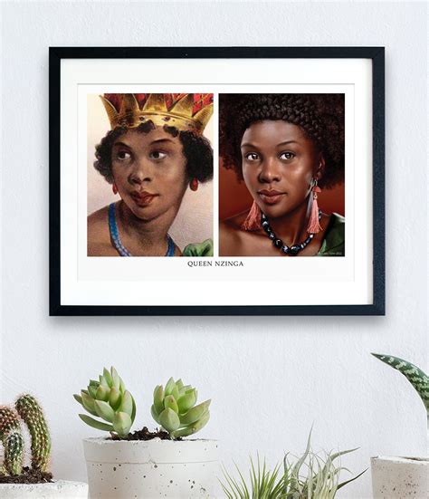 Queen nzinga recreation portraits the warrior ruler of ndongo and matamba brought back as a ...