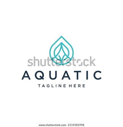 Aquatic Water Logo Design Template Stock Vector (Royalty Free) 2119581998 | Shutterstock