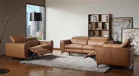 Lorenzo Caramel Leather Living Room Set - 1StopBedrooms.