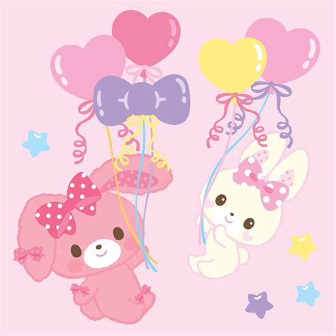 🎂 It's Sanrio's cute Milkeemimi's birthday today! 🎈🎉 This white fluffy bunny is Bonbonribbon's ...