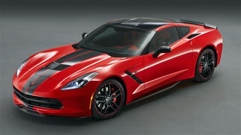 Red Corvette sports coupe, car, Chevrolet Corvette C7, Chevrolet ...