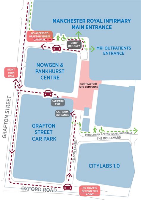 Map Of Manchester Royal Infirmary