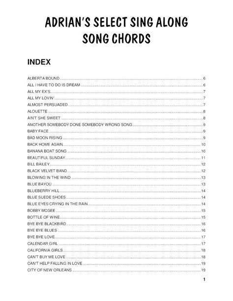 (PDF) Sing Along Song Chords - DOKUMEN.TIPS