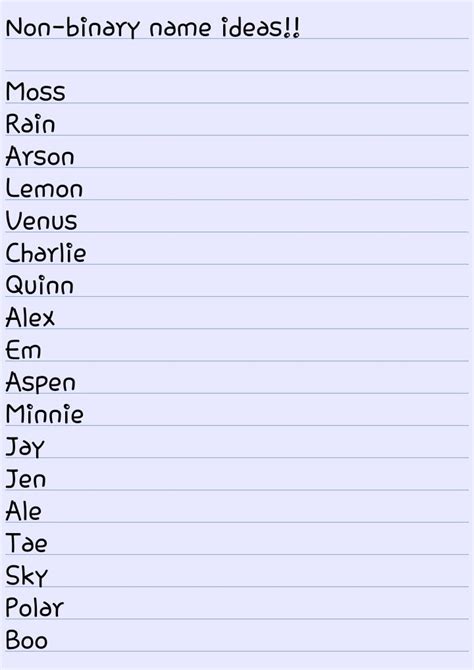 Non-binary name ideas! ♡ | Book writing inspiration, Book names, Character names