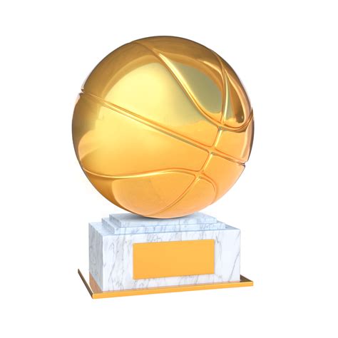 3D Rendering Golden Basketball Trophy 24596304 PNG