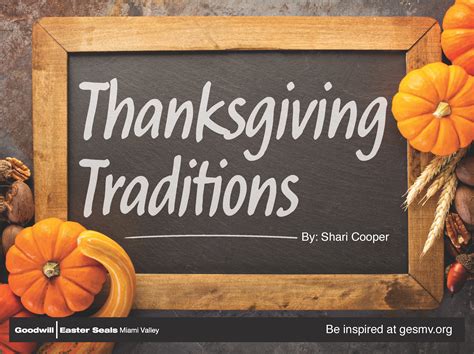 Thanksgiving Traditions – GESMV