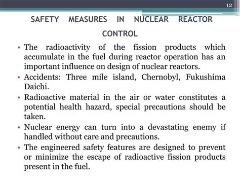 Nuclear power plant-safety measures | PPT