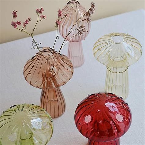 Klevering glass vase mushroom trouva – Artofit