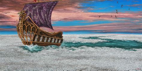 #Narnia #DawnTreader #Art Oil paint illustration of CS Lewis's "Voyage of the Dawn Treader ...