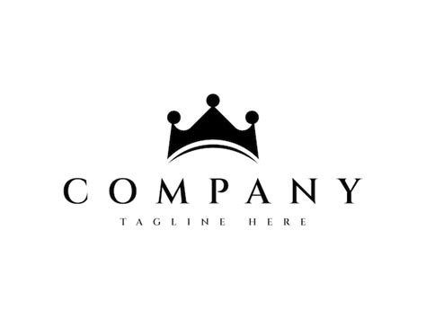 Premium Vector | Crown king queen logo design