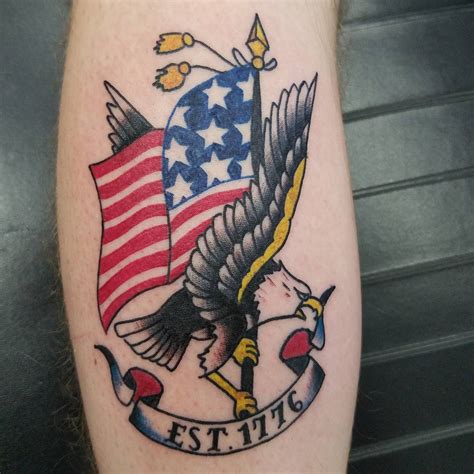 85+ Best Patriotic American Flag Tattoos — I Love USA (2019)