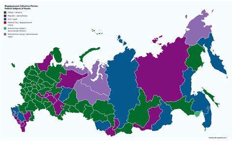 Federal Subjects of Russia : r/MapPorn