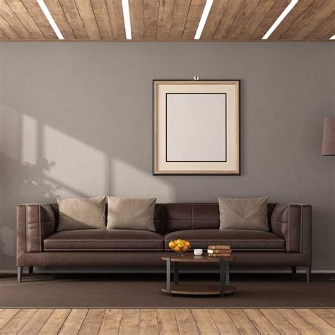 Brown Couch With Wall Color