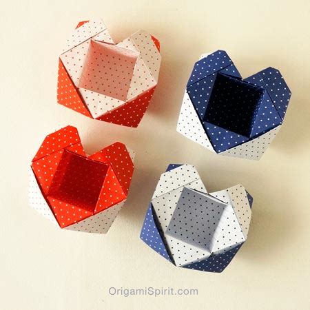 An Origami Heart Box -Perfect for Valentine’s