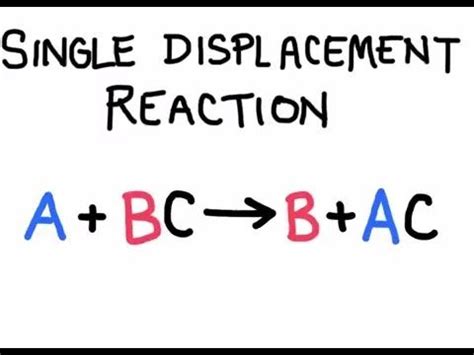 Single Replacement Reaction Equations - Tessshebaylo