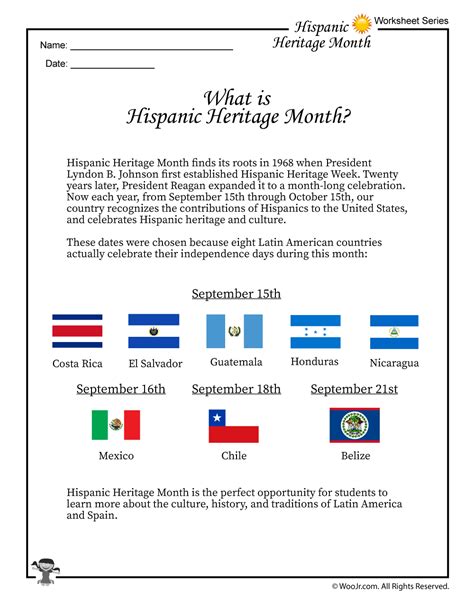 Hispanic Heritage Month Definition | Woo! Jr. Kids Activities ...