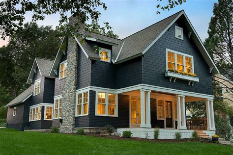 Modern Craftsman | House exterior blue, Cottage exterior, Craftsman house