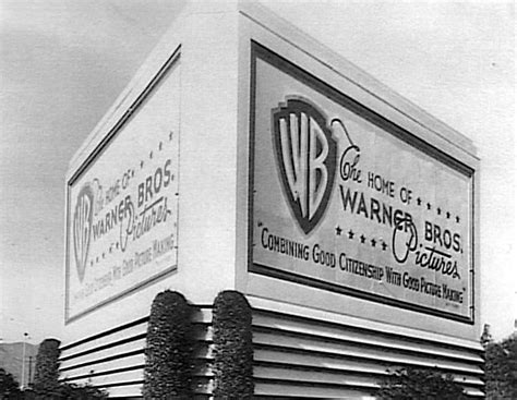 Billboard for Warner Brothers Studios, Burbank, circa 1940s during WWII