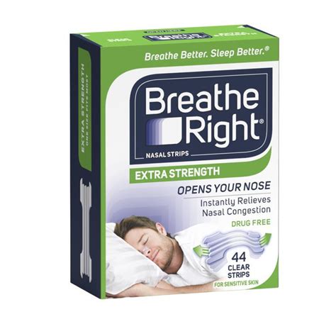 Buy Breathe Right Nasal Strips Extra Strength Clear 44 Strips Online at ...