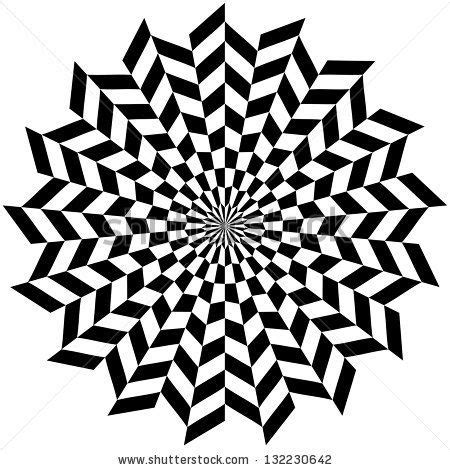 Circle Optical illusion. Hypnosis Design Pattern. Concept for hypnosis ...