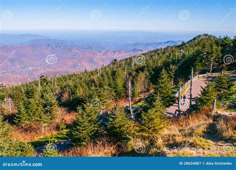 View of the Blue Ridge Mountains during Fall Season Stock Image - Image ...