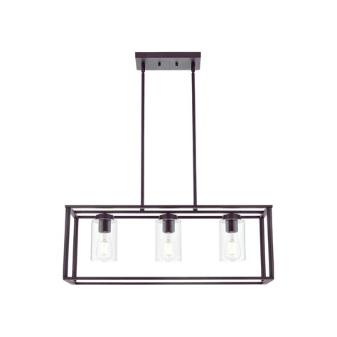 TM HOME Contemporary Chandeliers Black 3 Light Modern Dining Room Ligh