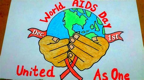 How to draw world aids day drawing|World aids day poster|World aids day ...