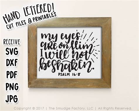 Bible Verse Printable My Eyes Are on You Print Psalm - Etsy