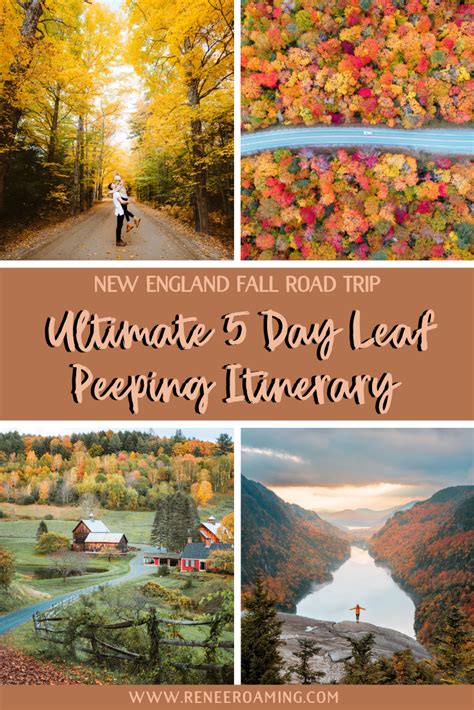 New England Fall Road Trip: Ultimate 5 Day Leaf Peeping Itinerary! | Fall road trip, New england ...