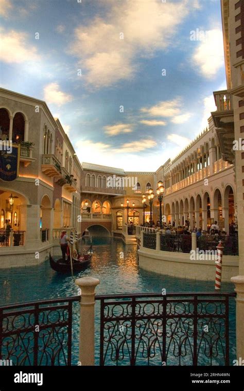 Gondola ride at the Venetian Hotel in Las Vegas Stock Photo - Alamy