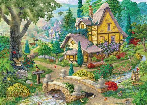 RAVENSBURGER JIGSAW PUZZLE PATH TO WEST ARBOR JOSEPH BURGESS 1000 PCS ...