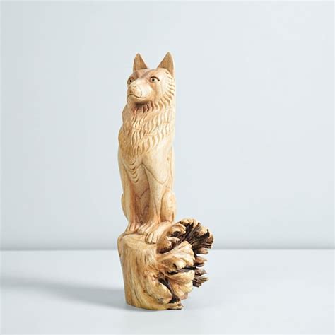 Wolf Sculpture - Etsy