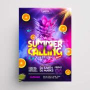 The Summer Party Free PSD Flyer Template - PSDFlyer