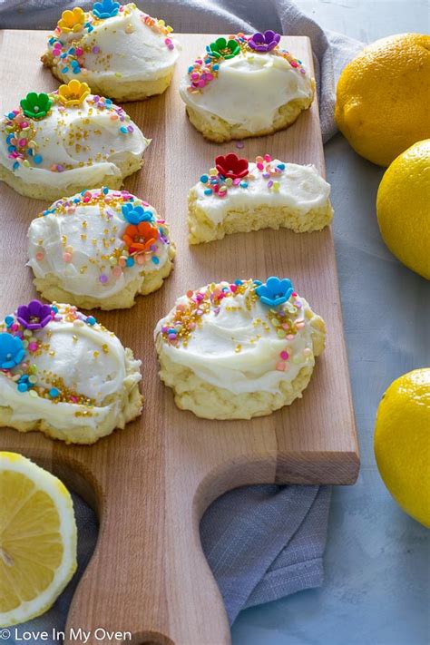 Lovely Lemon Cream Cheese Cookies - Love In My Oven